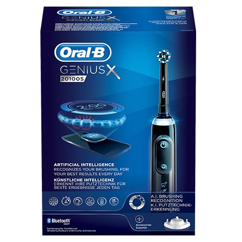 Oral B Genius X 100s Elektrische Zahnburste Schwarz Growingfamilies