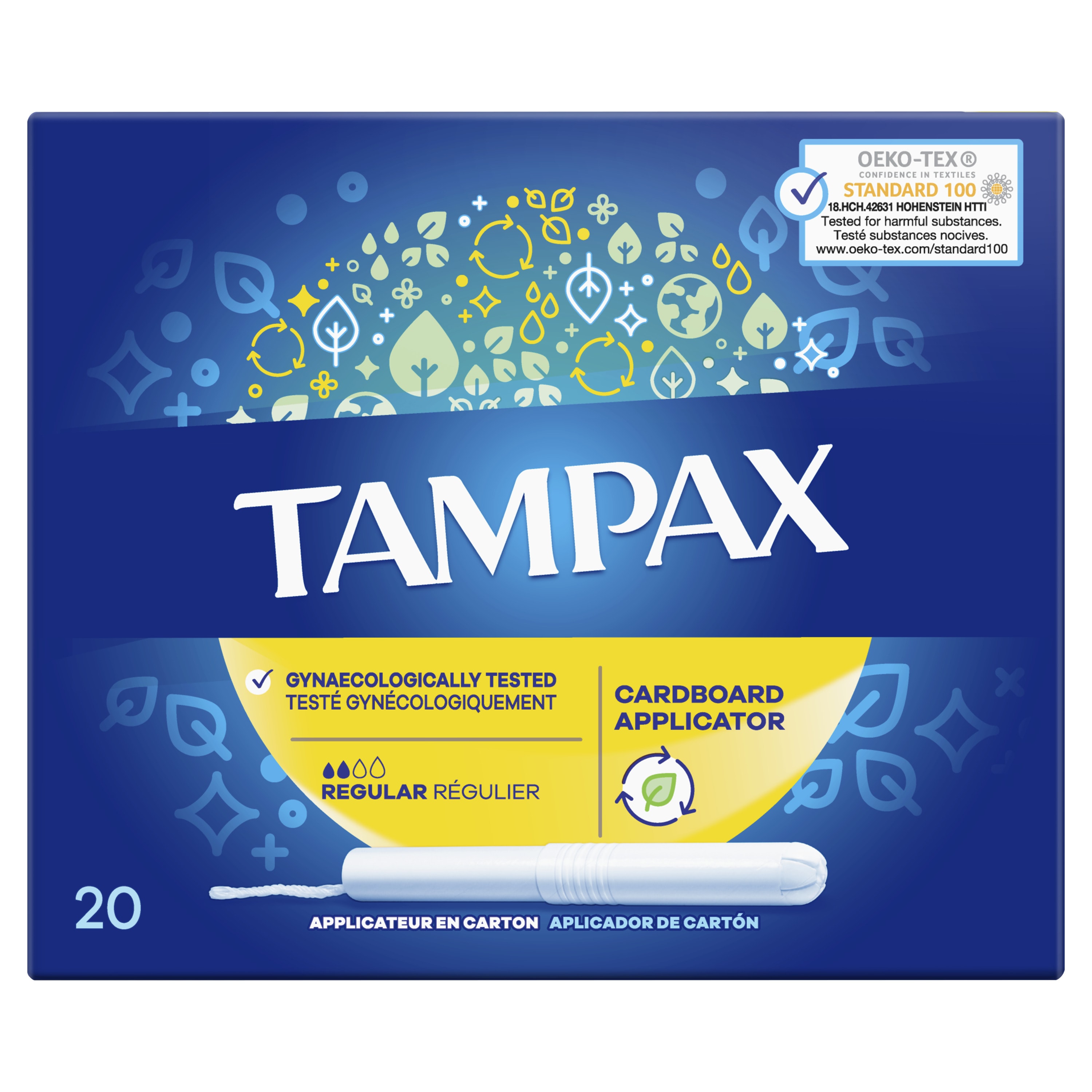 Doosje TAMPAX Tampons met kartonnen inbrenghuls Regular