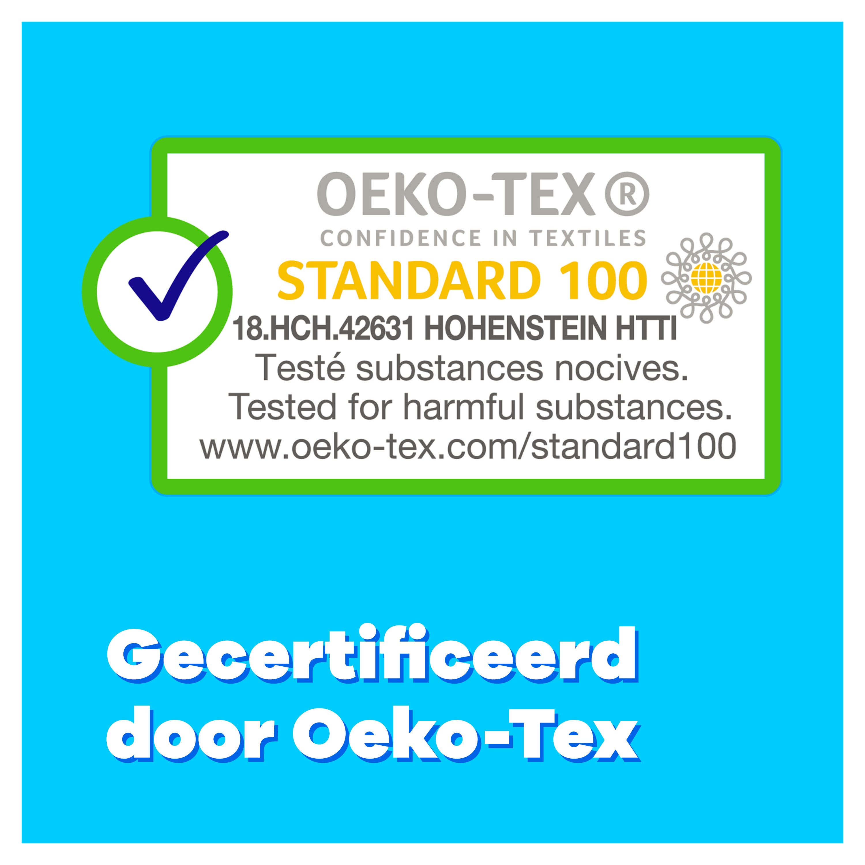 Gecertificeerd door Oeko-Tex