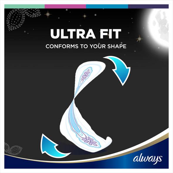 Always Ultra Secure Sanitary Towels night