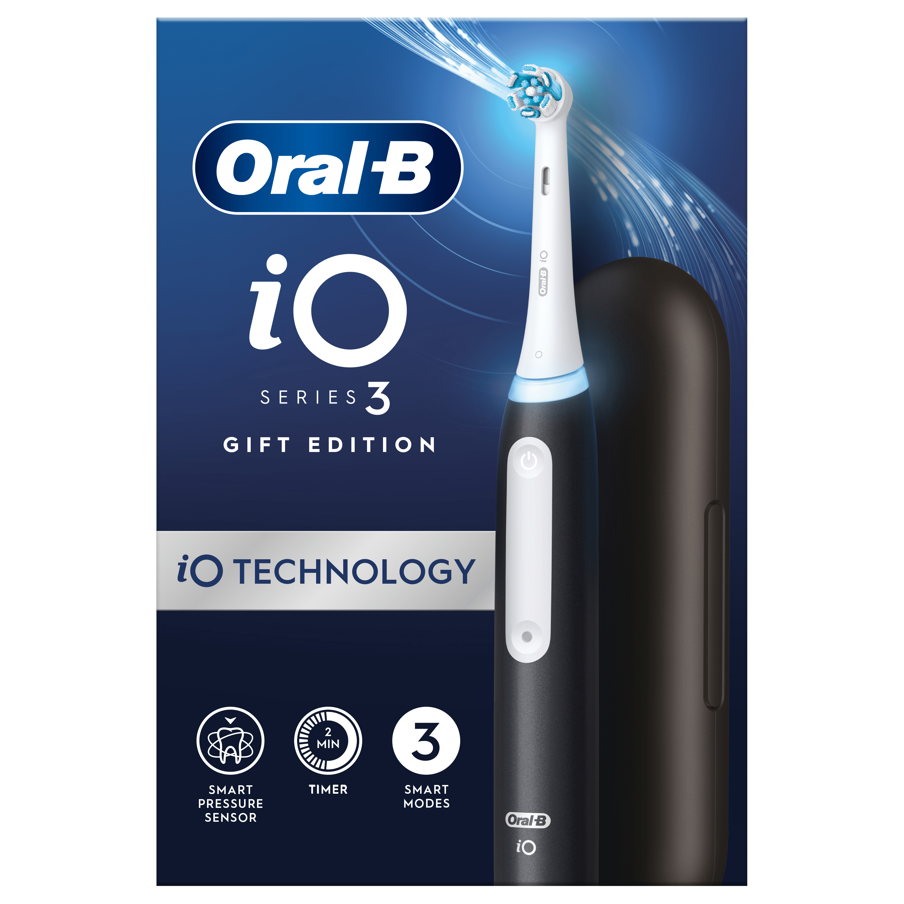 Oral-B iO3 Matt Black + Travel Case