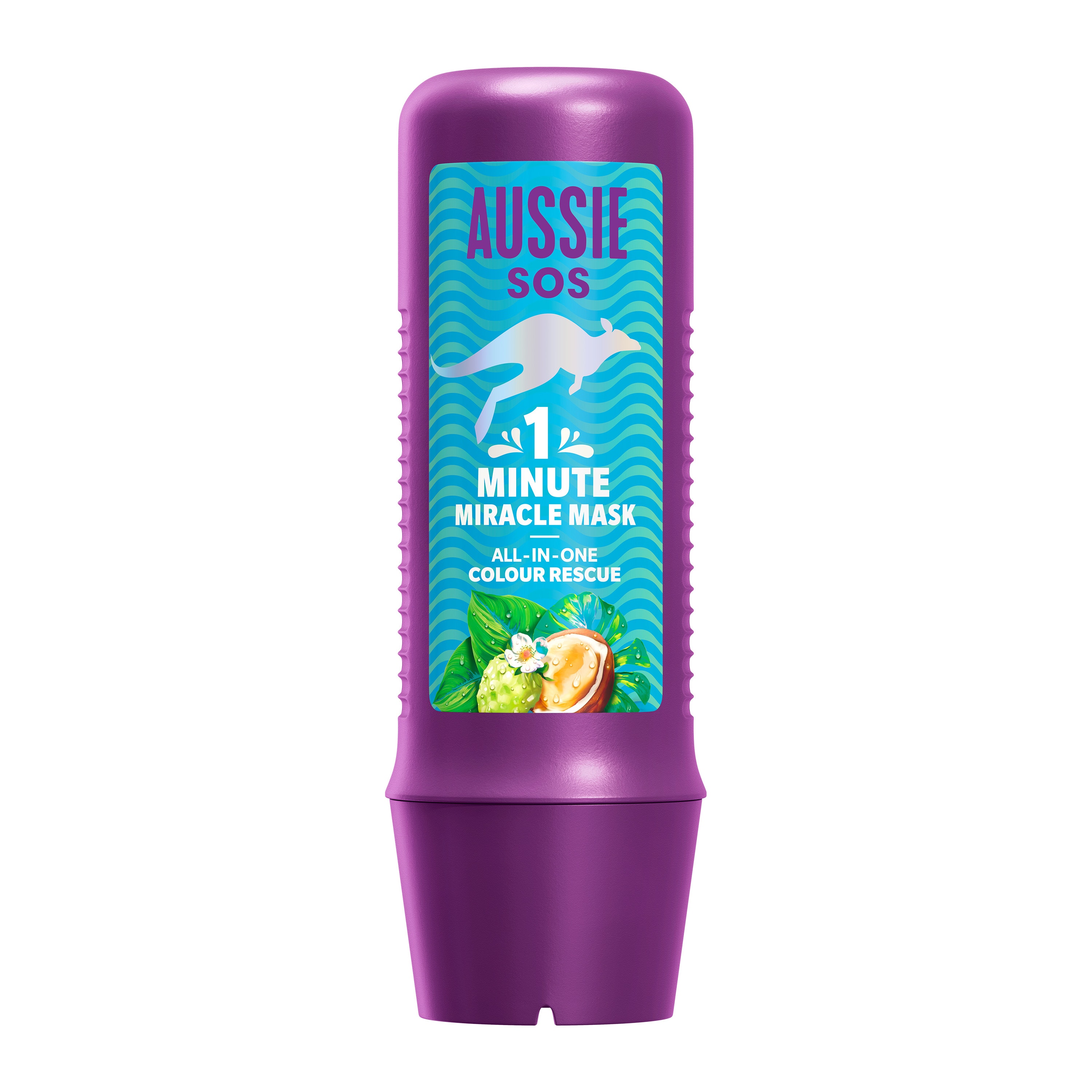 Aussie SOS 1 Minute Miracle Colour Rescue Mask 250ml to Deeply Nourish Dry Coloured Hair