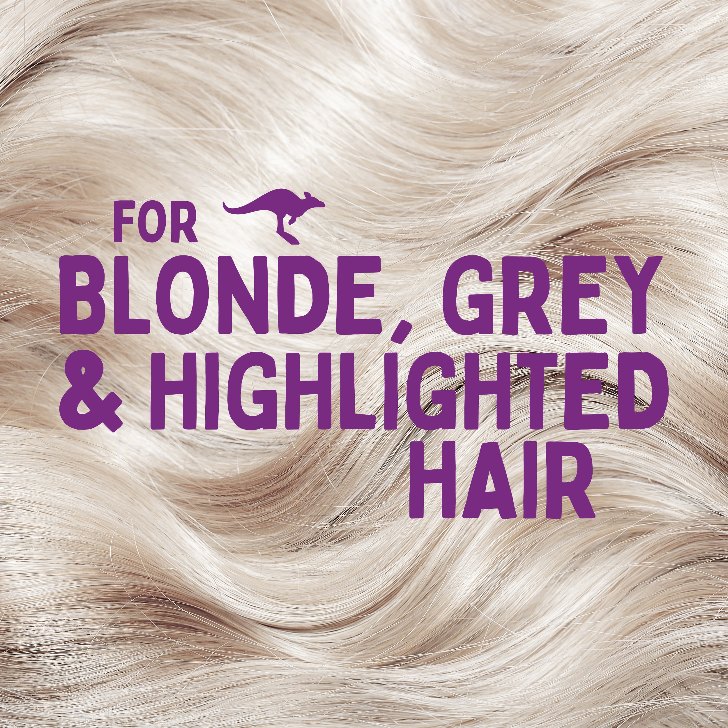 Aussie SOS Blonde & Hydrate Purple Shampoo 300ml for Bleached, Highlighted and Grey Hair