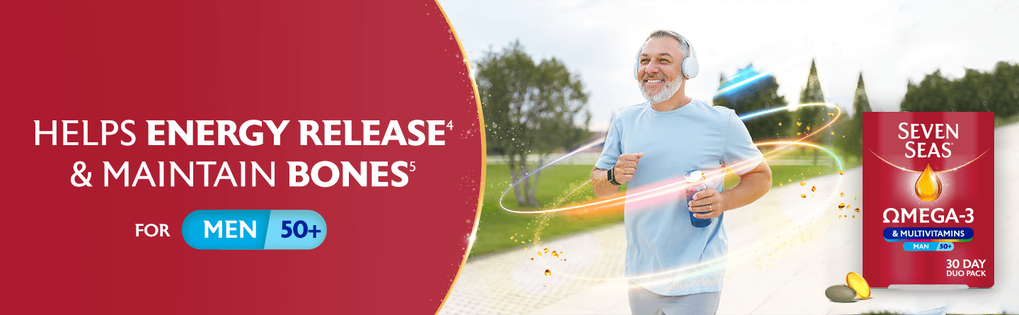 Seven Seas Omega-3 & Multivitamins Man 50+