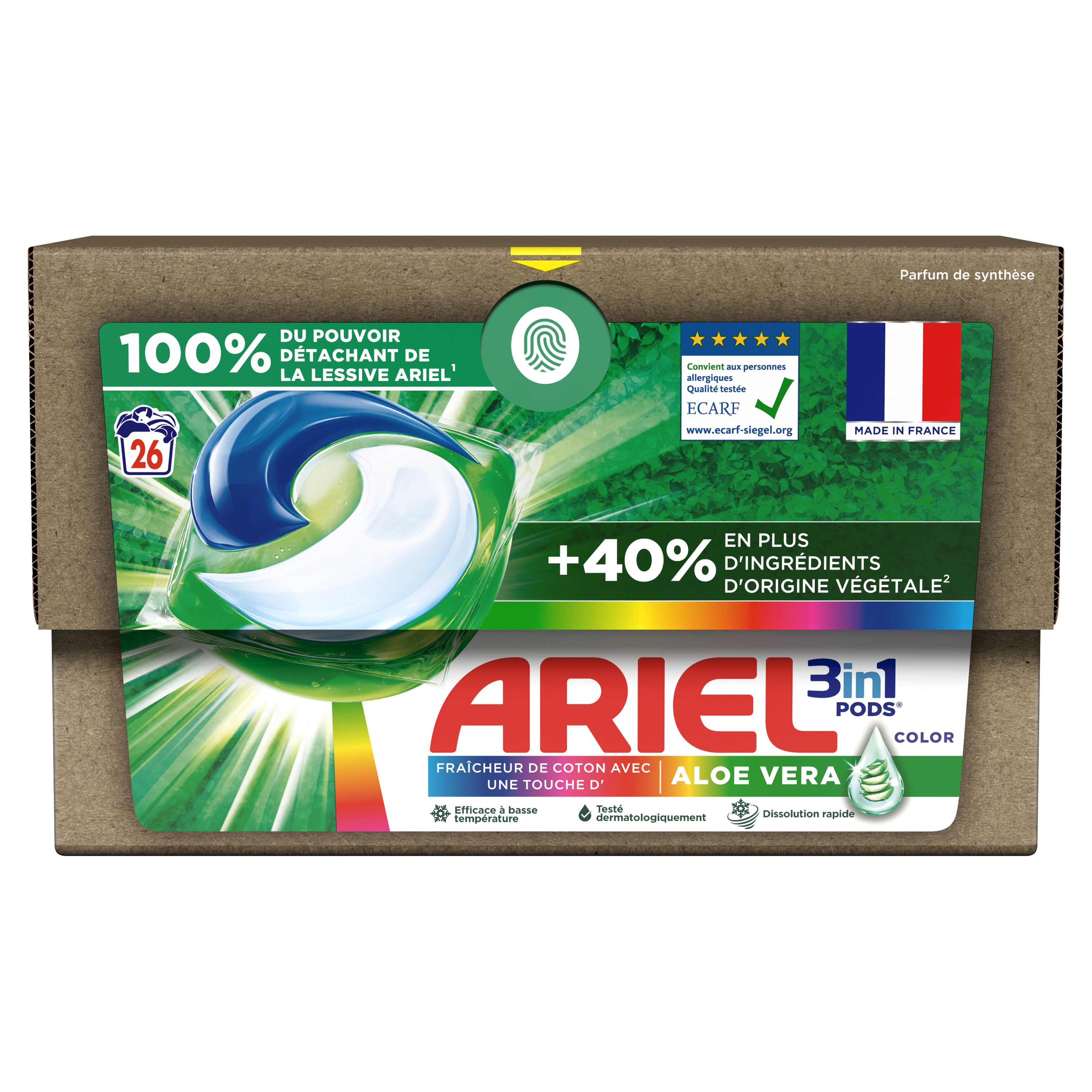 Lessive liquide ARIEL Original 4 x 1,25L, 100 lavages   -  Shopping et Courses en ligne, livrés à domicile ou au bureau, 7j/7 à la  Réunion
