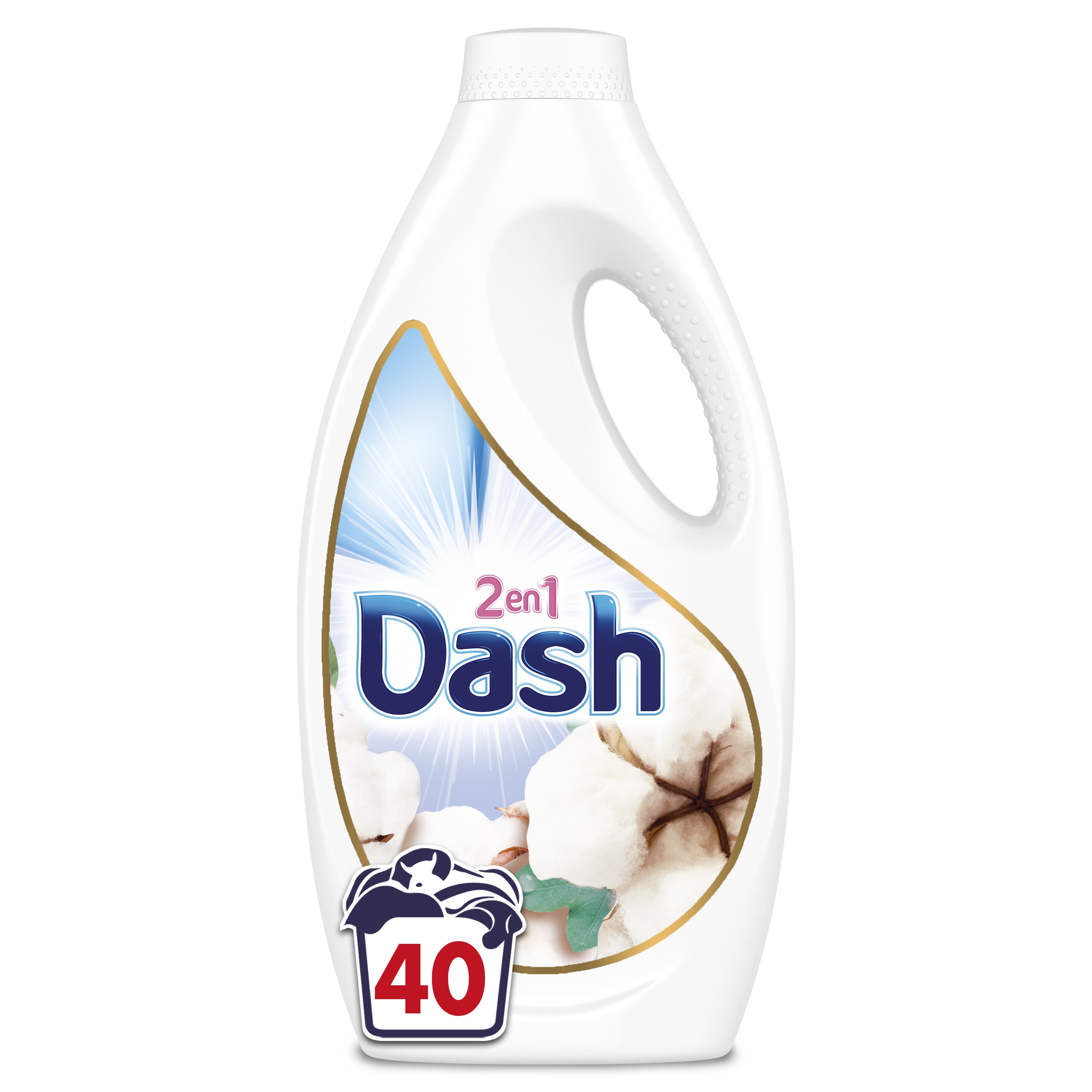 Dash 2en1 Lessive Liquide, 46 Lavages, Fleurs De…