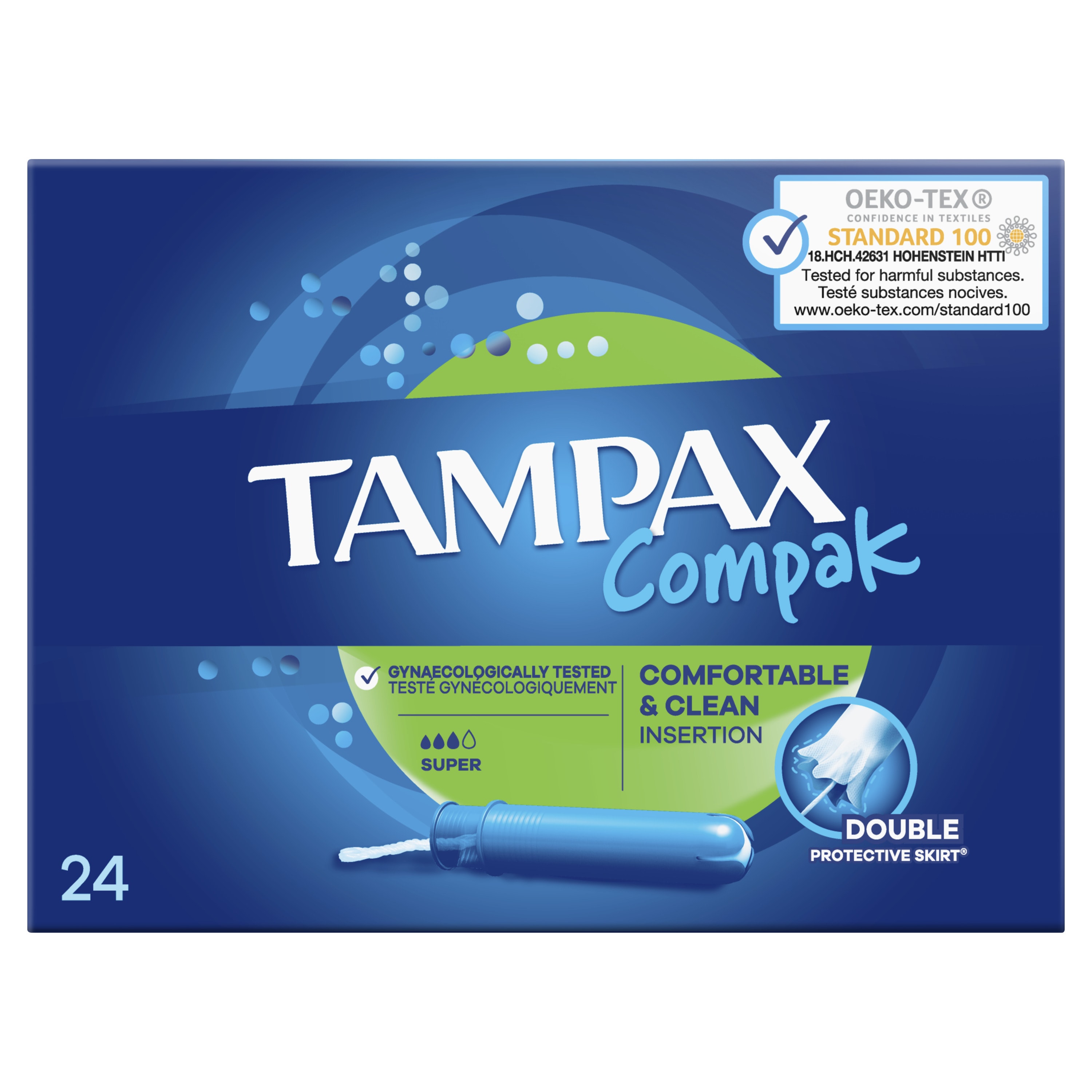 Boîte de Tampax Compak Super.