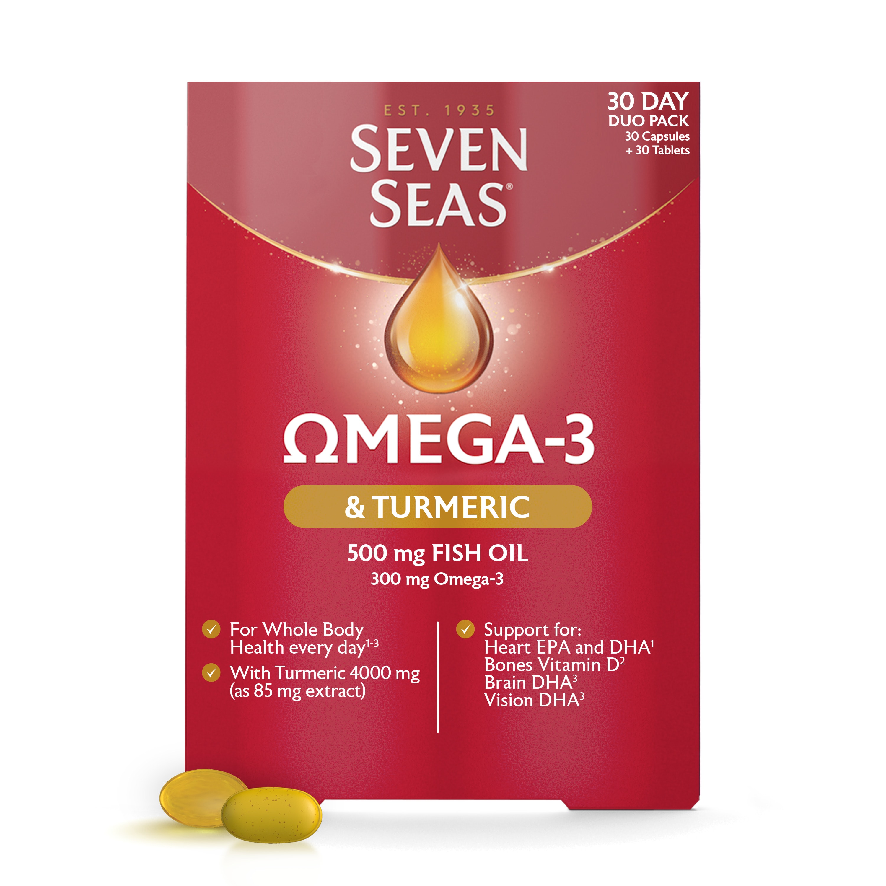 Seven Seas Omega3 Fish Oil & Turmeric, with Vitamin D