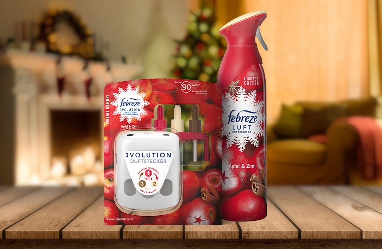Stecker rein, Duftwelt an! Entdecken Sie die Winterdüfte von Febreze