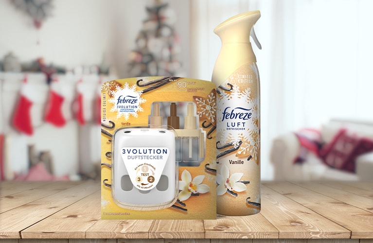 Stecker rein, Duftwelt an! Entdecken Sie die Winterdüfte von Febreze