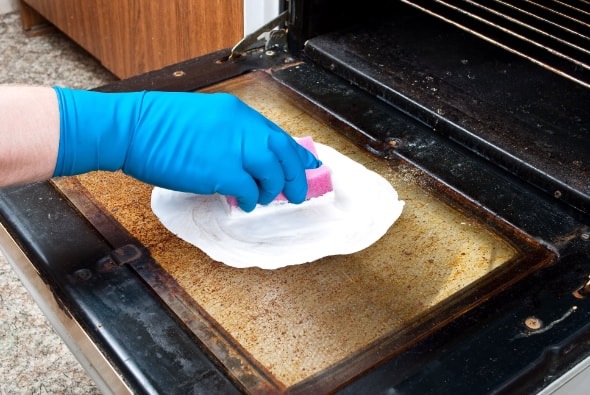 como quitar la grasa del horno eléctrico