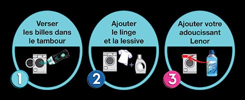 Astuce lavage machine bille Adoucissant Lenor #astuces #lenor #machine
