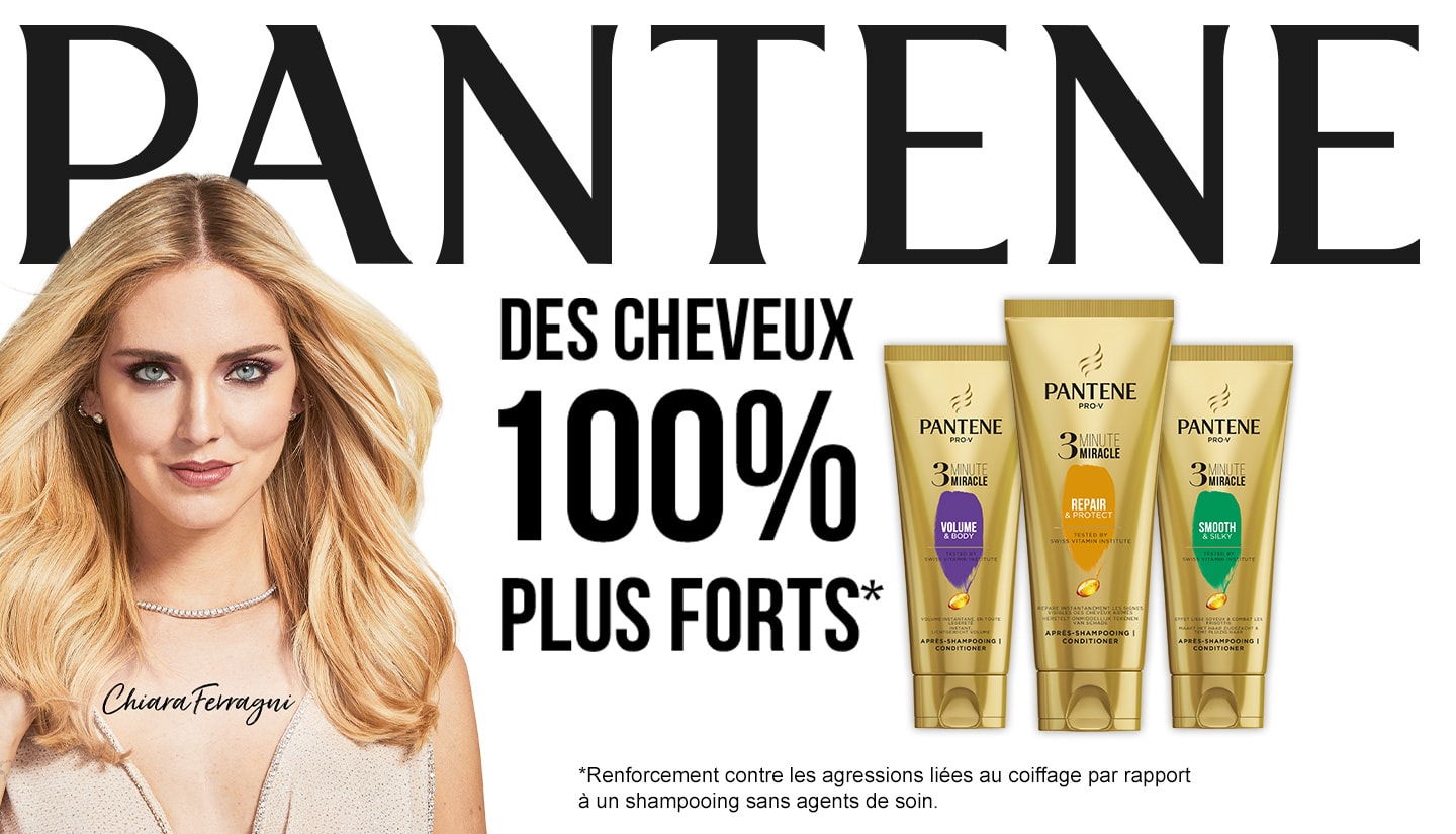 Pantene 100 % Des Cheveux Plus Forts*