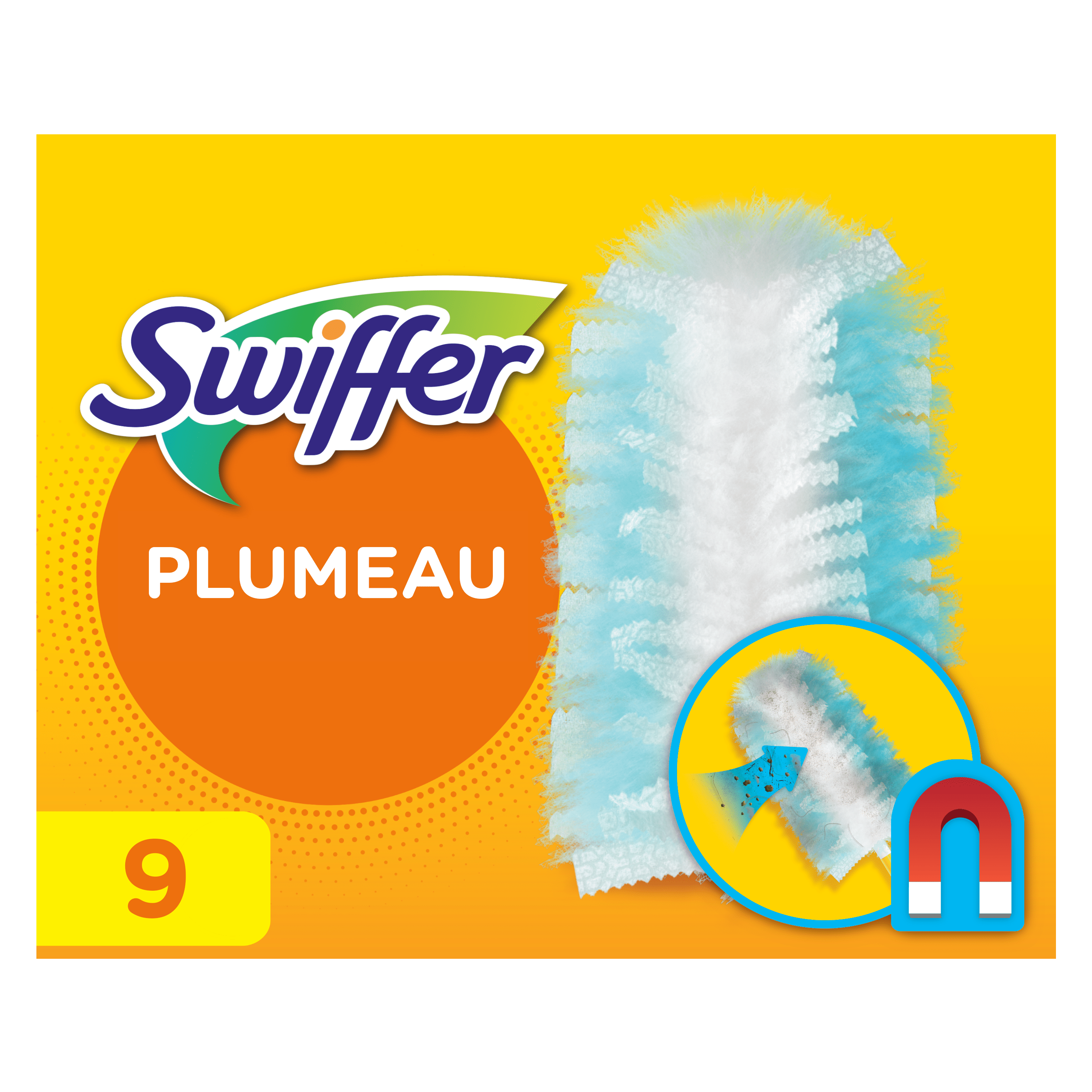 Plumeau Swiffer Duster Attrape & Retient, 18 Recharges