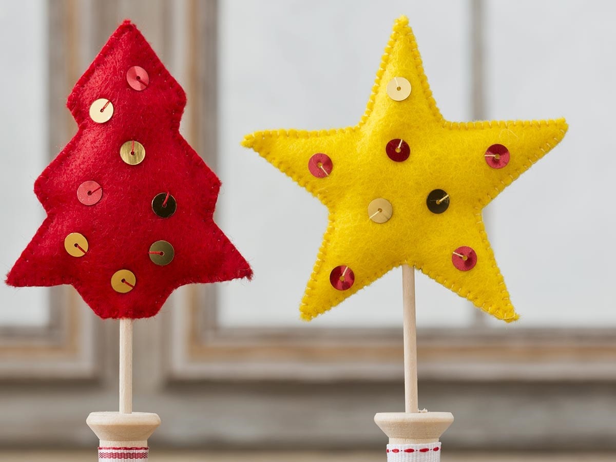 Weihnachtsbasteln Figuren aus Filz For Me