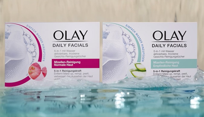 Olay Daily Facials: Fünf Leistungen in einem Reinigungstuch vereint