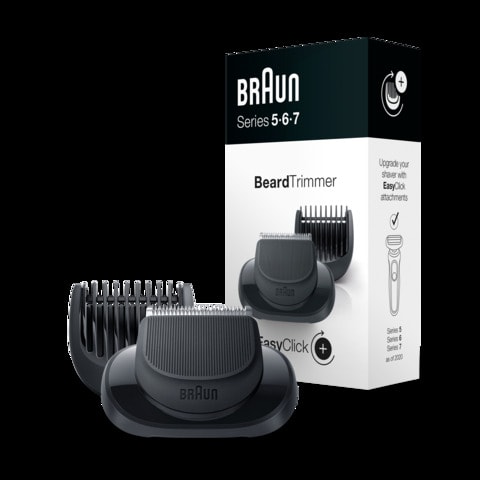 Braun S5-7 Aufsatz Barttrimmer Beard-Trimmer Rasierer-Zubehör schwarz Easy  Click