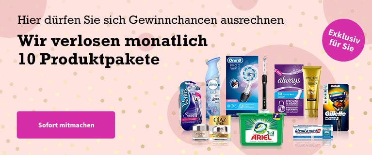 Gewinnspiel P&G Produktpakete