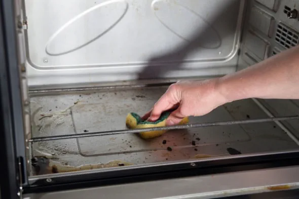 como limpiar horno eléctrico muy sucio