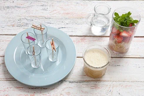 batido preparado para hacer helado