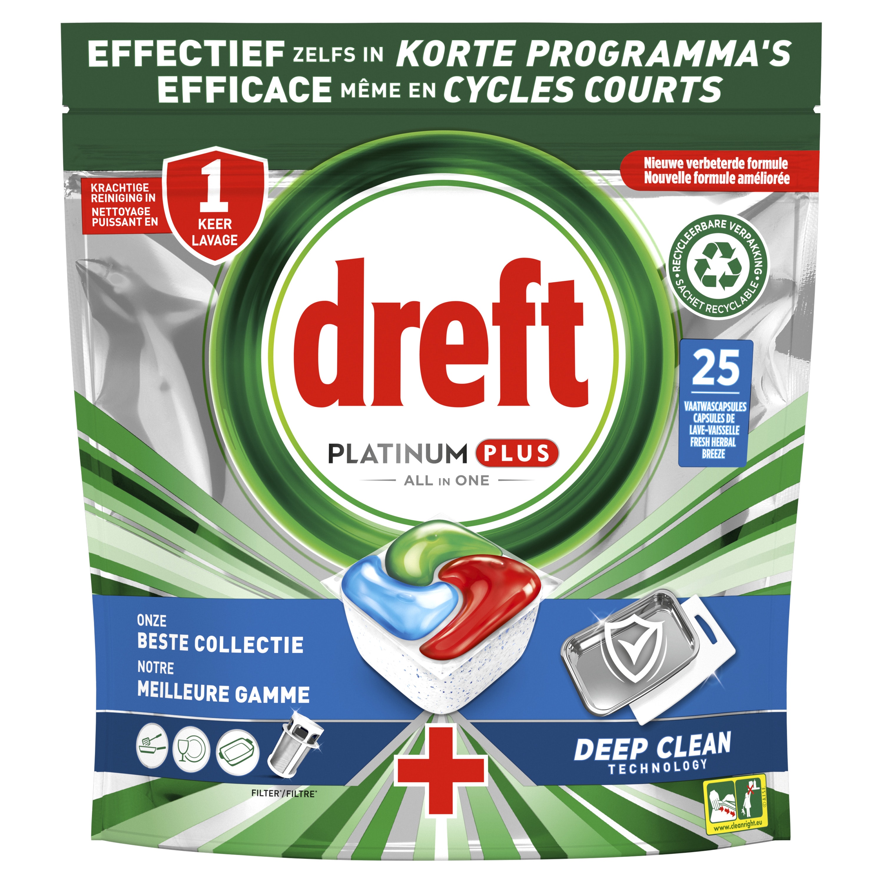 Dreft Platinum éponge à récurer 2 pièces