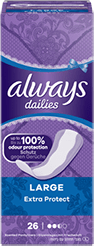 Always Dailies Large Extra Protect
