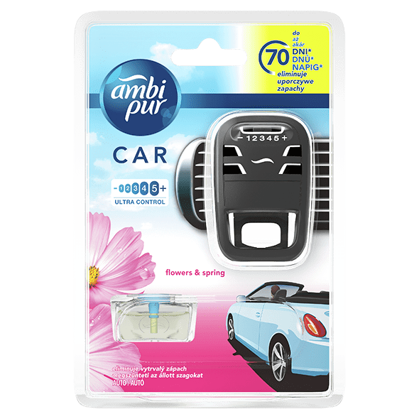 Ambi Pur Autóillatosító Kezdőcsomag 7 ml Flowers & Spring