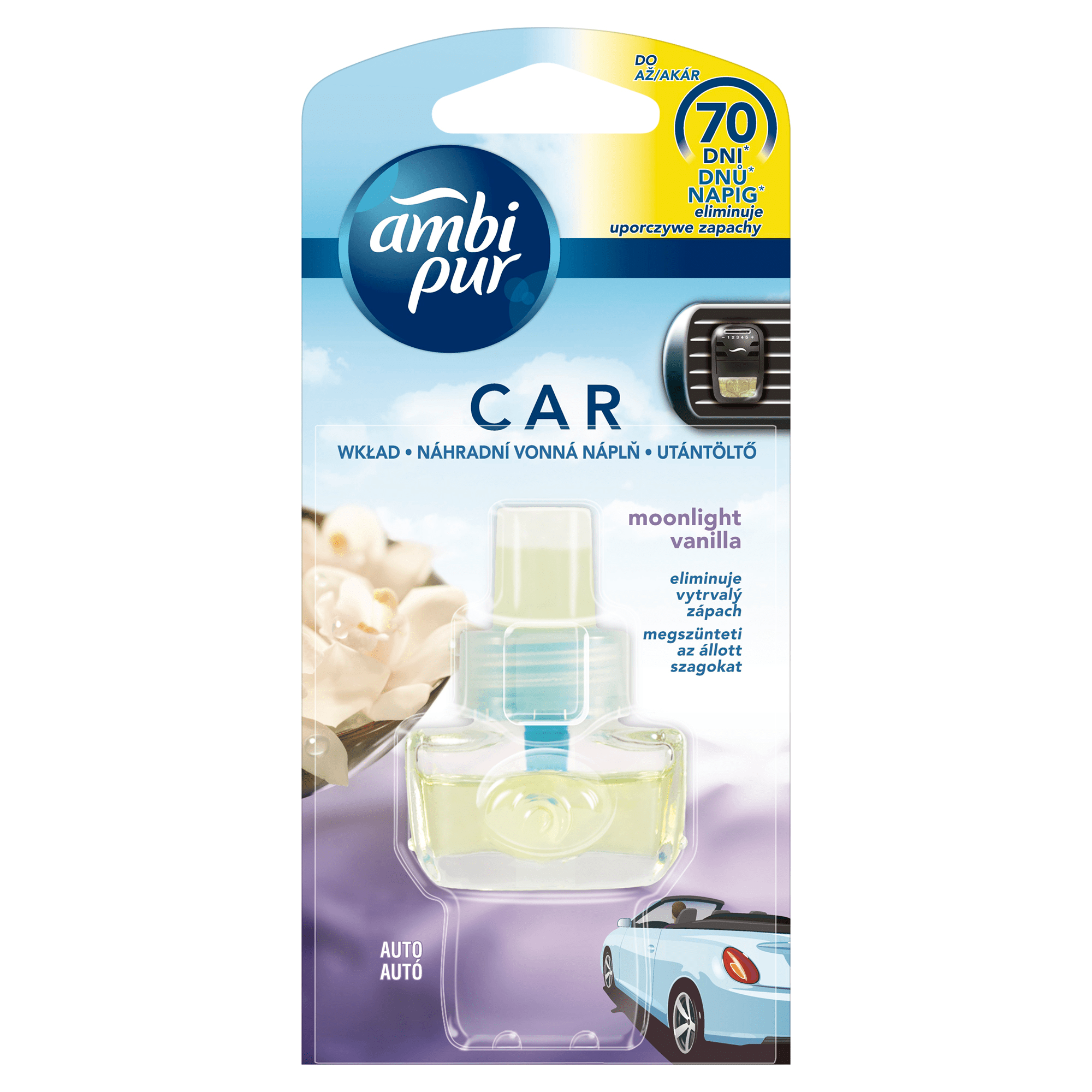 Ambi Pur Car Refill 7 ml - Moonlight Vanilla