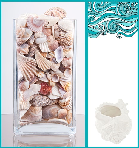 Decoração que relembra o mar