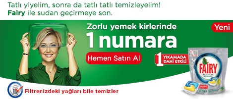 Tatlı yiyelim, sonra da Fairy ile tatlı tatlı temizleyelim! Fairy ile sudan geçirmeye son.