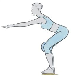 uzun ve ince bacaklar için egzersiz yapan kadın