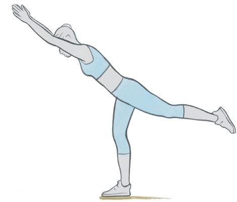 uzun ve ince bacaklar için egzersiz yapan kadın