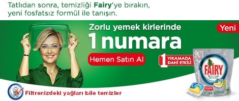Tatlıdan sonra, temizliği Fairy'ye bırakın, yeni fosfatsız formül ile tanışın.