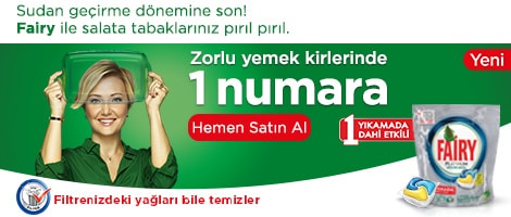 Sudan geçirme dönemine son! Zorlu yemek kirlerinde 1 numara Fairy ile salata tabaklarınız pırıl pırıl.