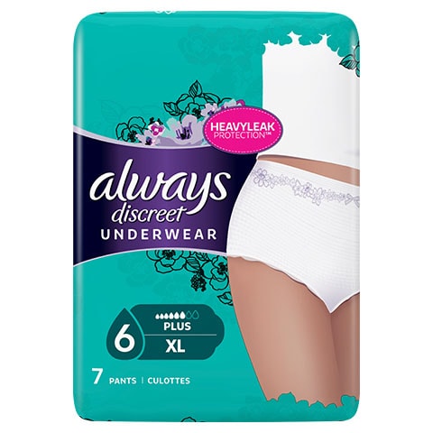 Always Discreet Underwear Incontinence Pants Plus XL 7