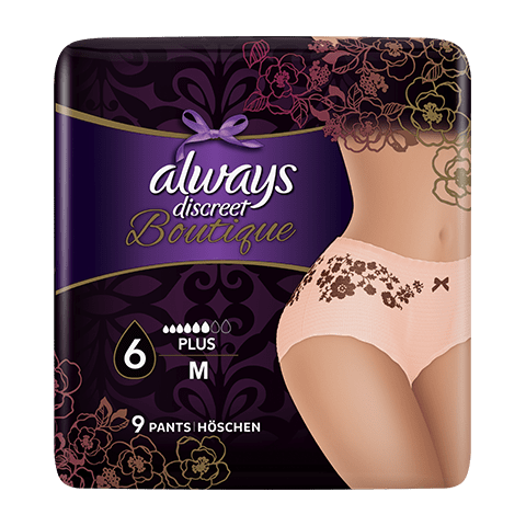 Always Discreet Boutique Underwear Incontinence Pants Large Peach