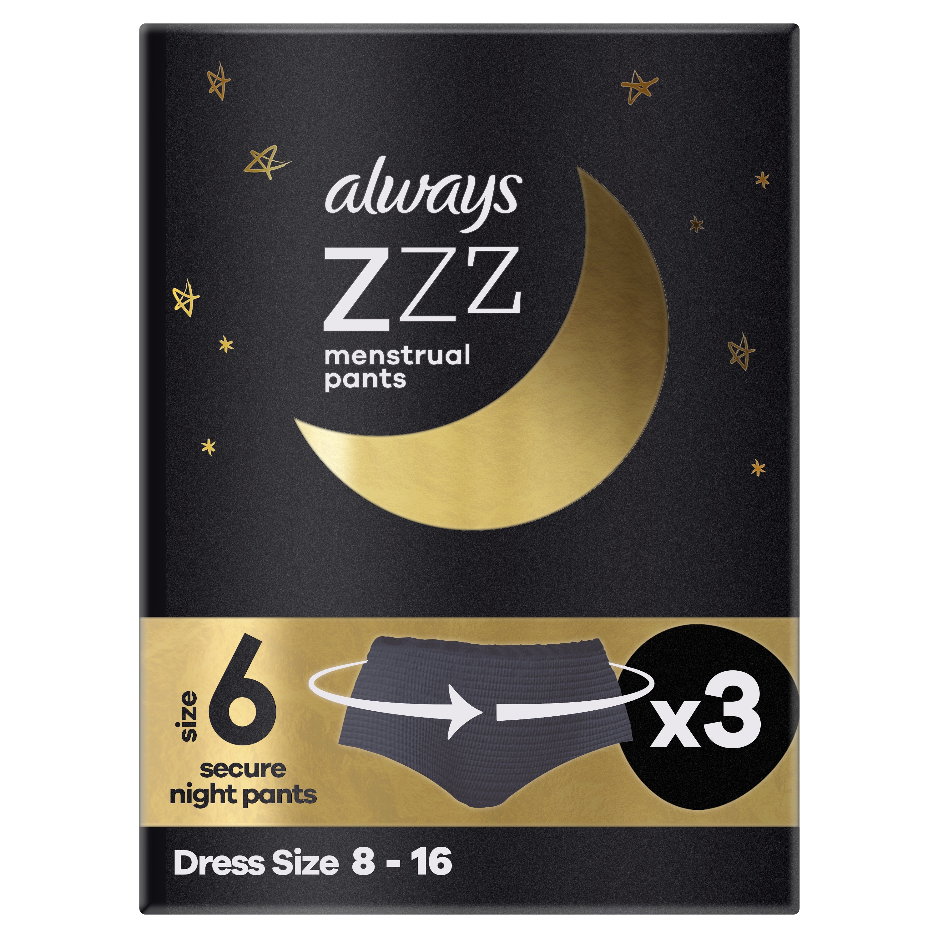 Always ZZZ Disposable Underwear Supersavvyme