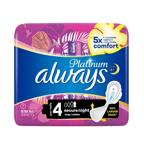 Always Platinum Secure Night Sanitary 