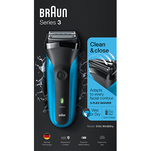 Braun series 3 310s wet dry electric shaver