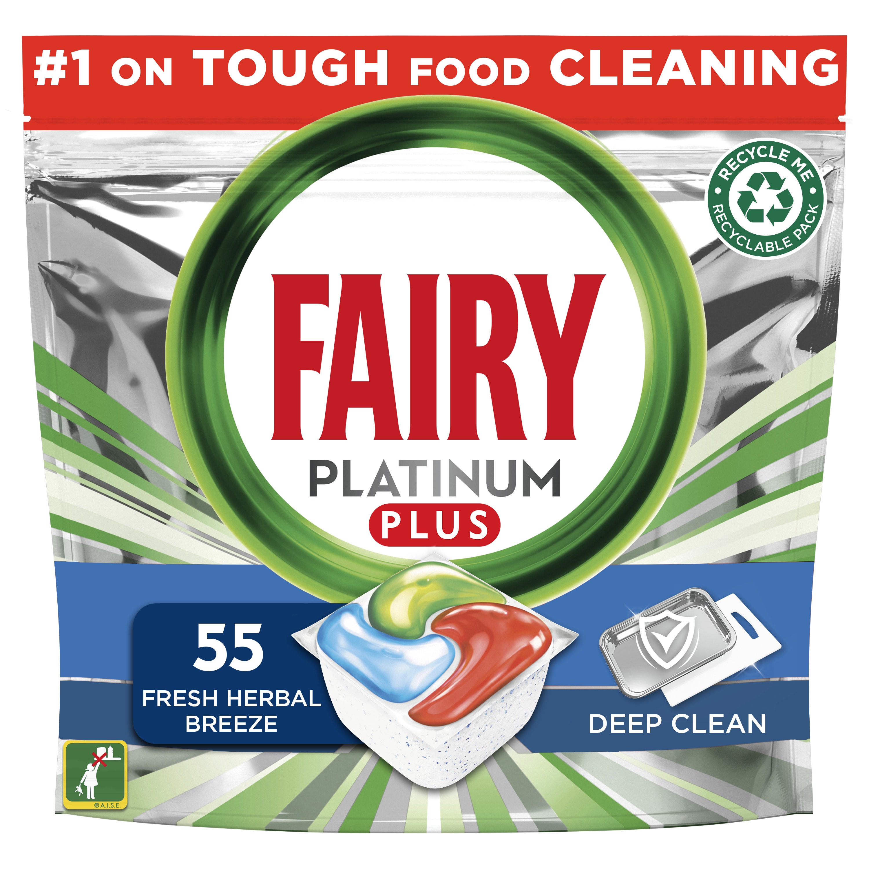 Fairy Platinum Plus Deep Clean Dishwasher Tablets