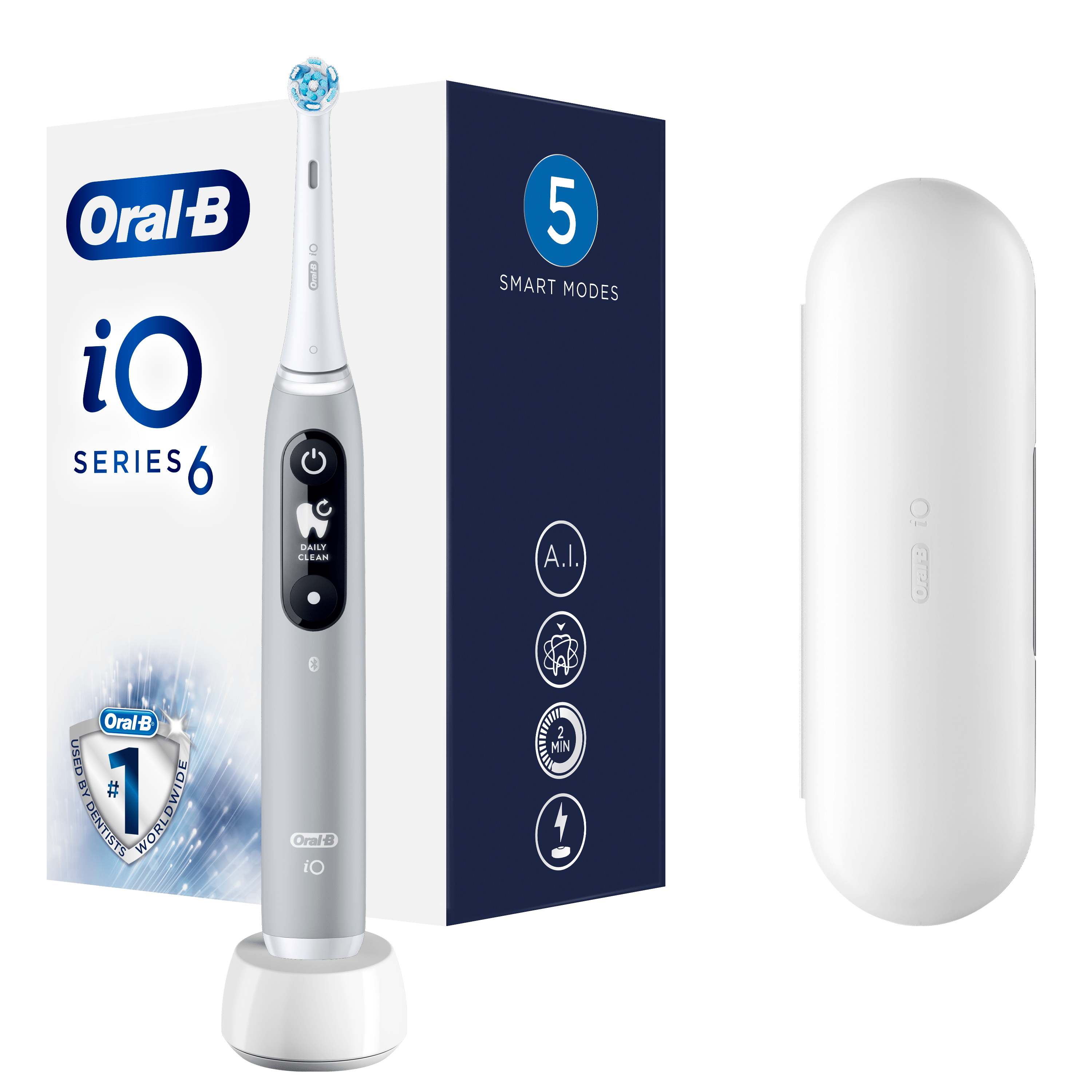 Oral-B iO6 Grey Opal Ultimate Clean Electric Toothbrush