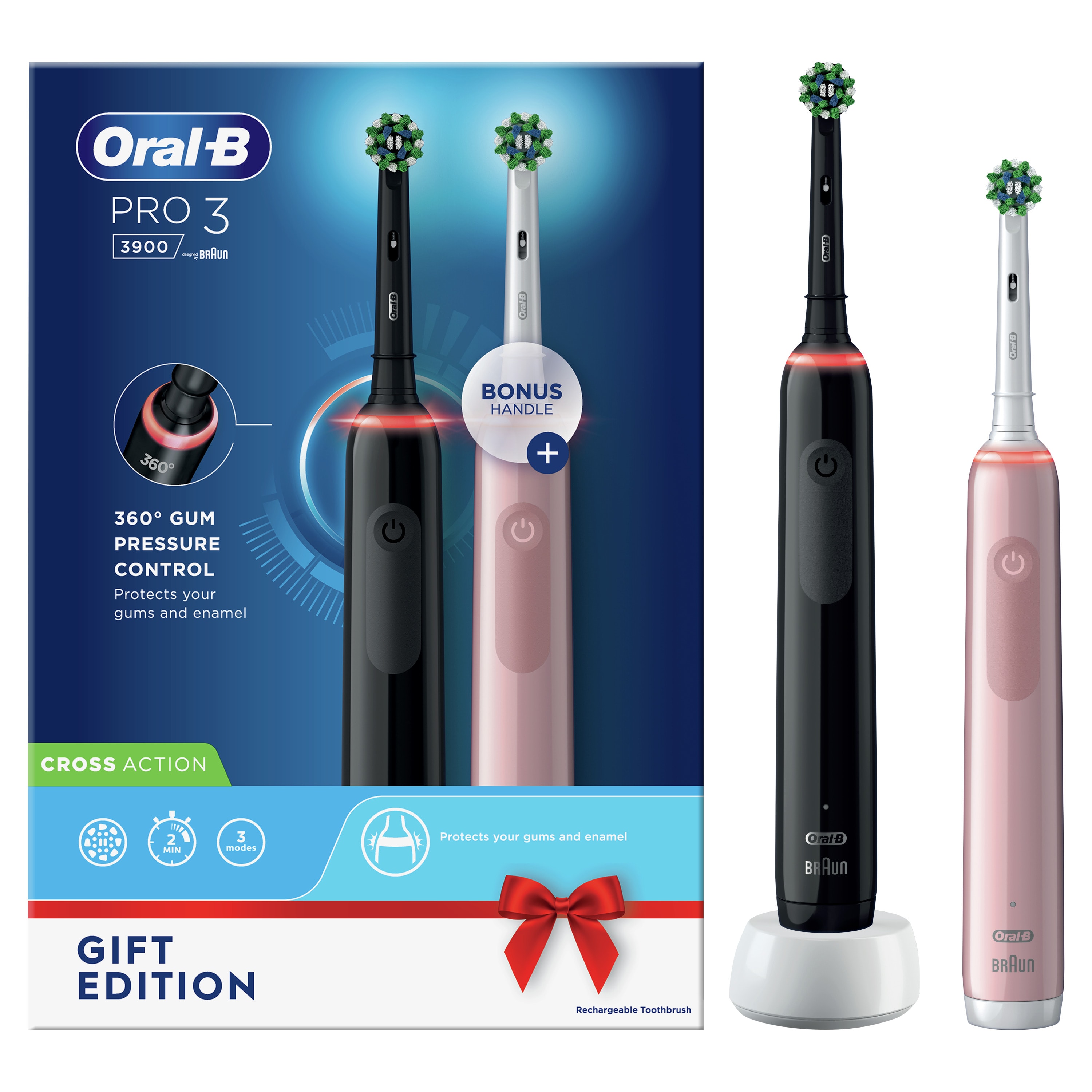 Oral-B Pro 3 3900 Duo Toothbrush Set