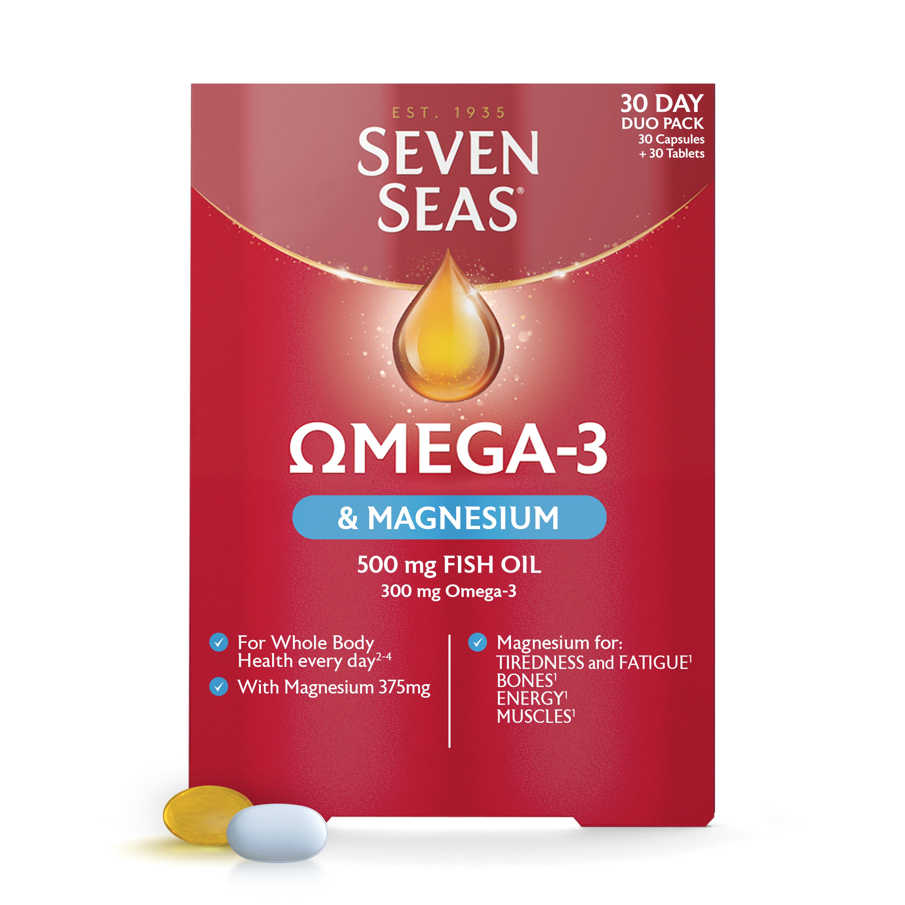 Seven Seas Omega3 Fish Oil & Magnesium with Vitamin D
