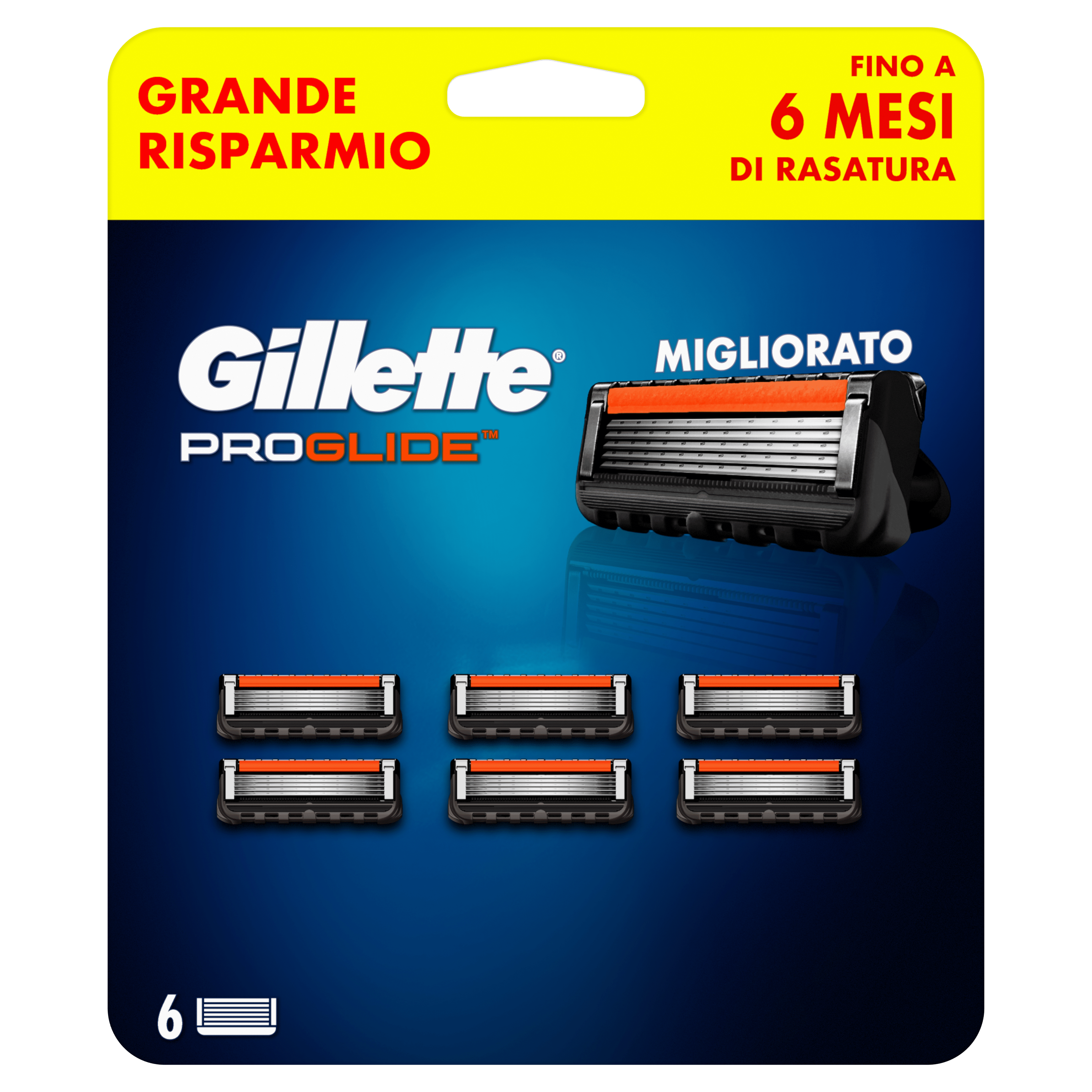 Gillette Rasoio Uomo Fusion5 a 5 lame, 1 Manico + 2 Lamette Barba ->