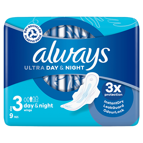 Always Ultra Size 3 Period Pads with wings