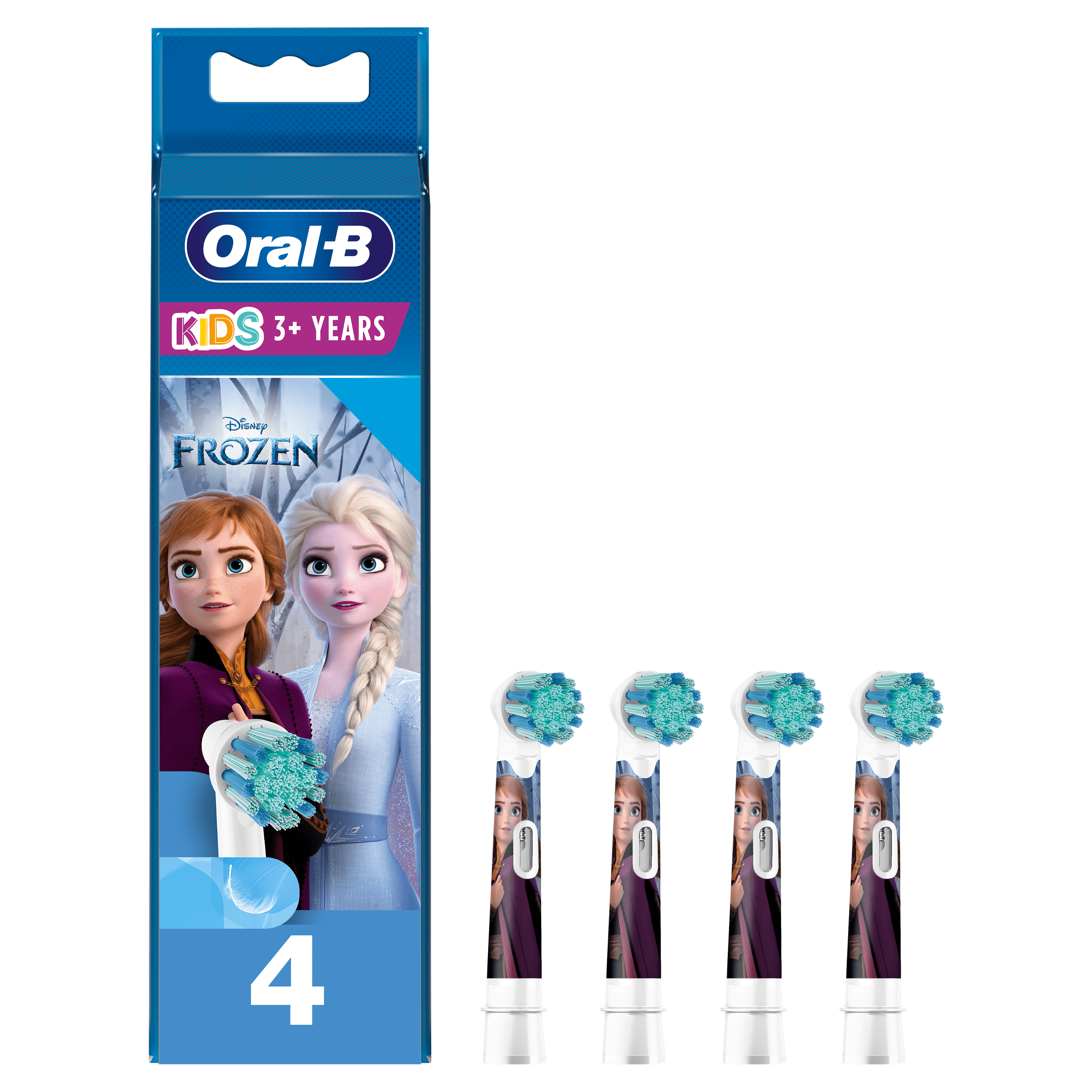 OralB Kids Toothbrush Heads, 4 Counts